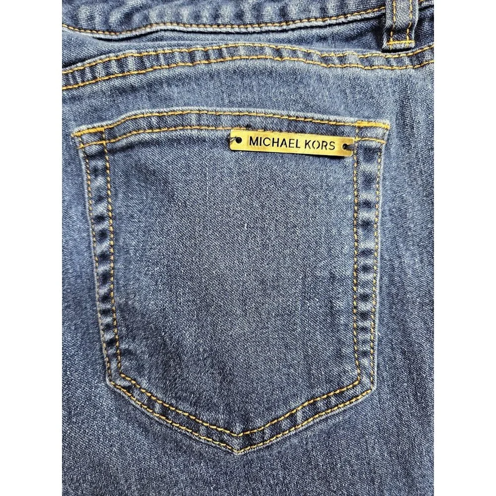Michael‎ Kors Jeans Womens 10 Blue Skinny Denim Pants Stretch Classic Style